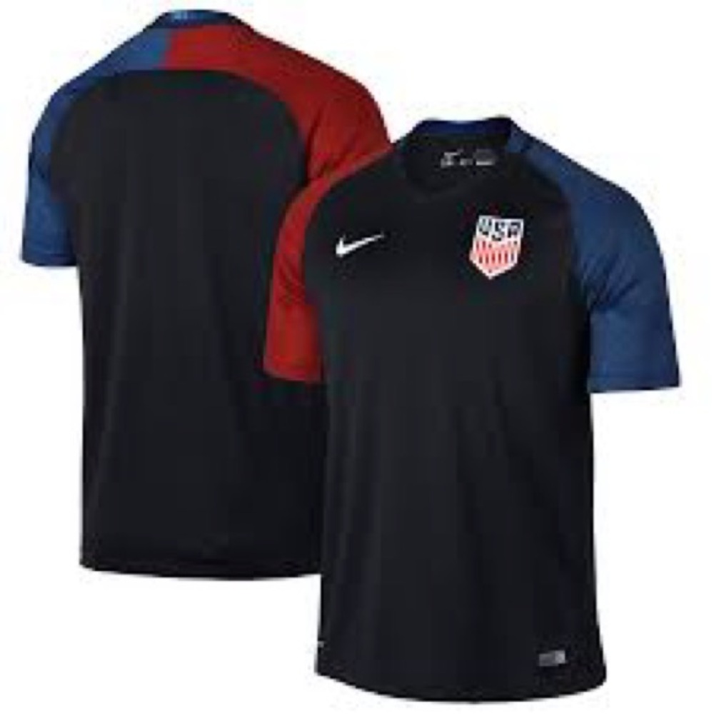 Nike Black and Red Men's Jersey